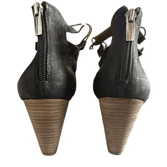 Vince Camuto Elanso Womens Suede Open Toe Cage Block Heel Sandals - Picture 7 of 8